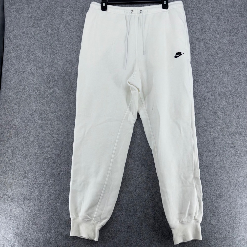 Nike Sportswear Club Fleece Joggers Sail White Mens Large FN3787-100